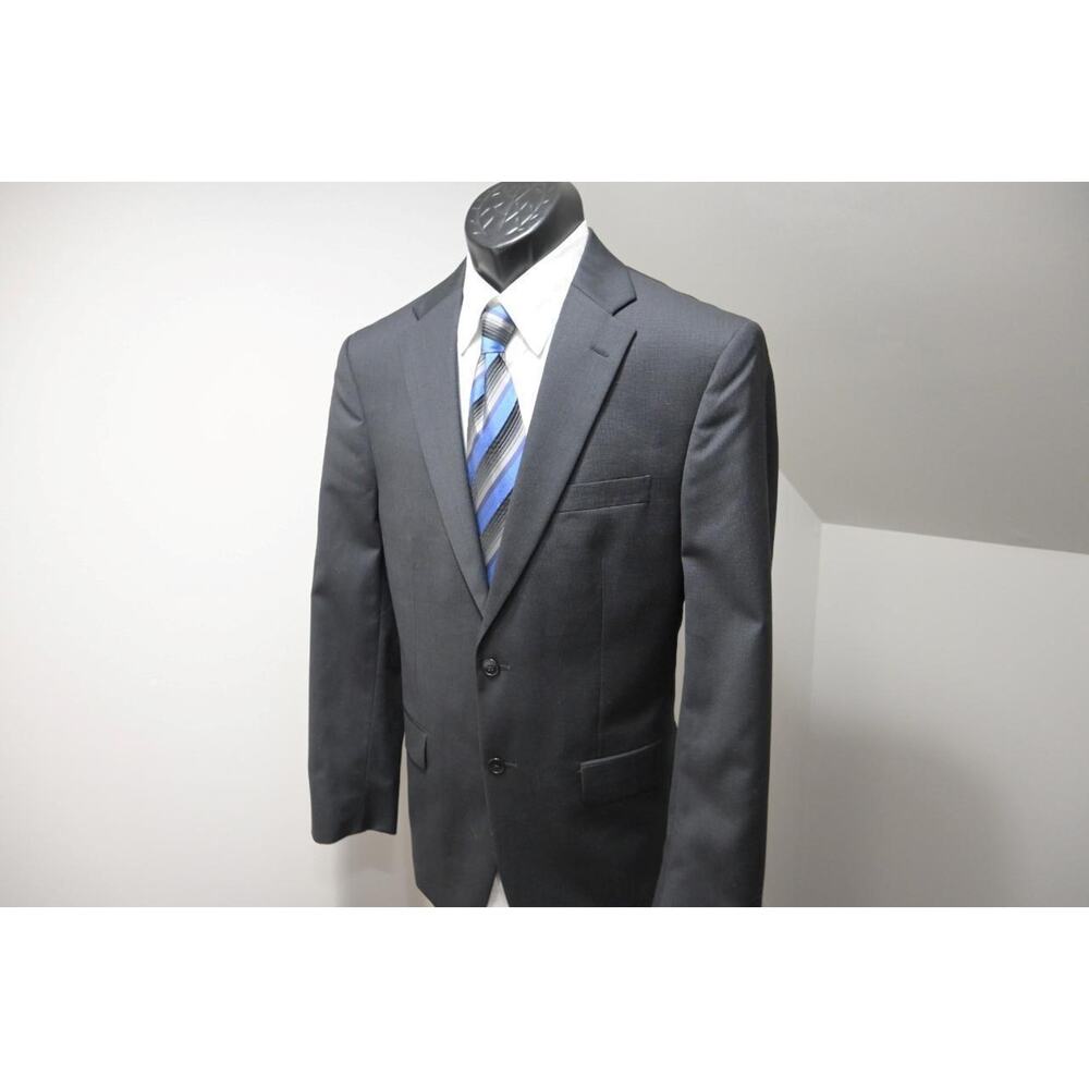 Jos A Bank Wool Dark Gray Tailored Fit Suit‎ Pants Jacket Mens Sz 34 x 30 41 R